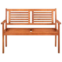 zuentd Solid Eucalyptus Wood Bench 47.2 Inch with Cushion