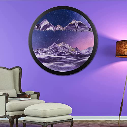 AECEVAN Wall Mount 3D Sand Art Sculpture Purple