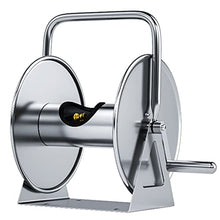 Hose Trolley Silver 50 M Classic Hose Reel Fit Right Garden Hose Reel Cart Particularly Stable Garden Tool Accessories (Silver 40m)