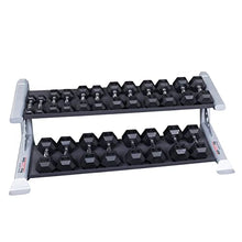 Body-Solid SDKR500DB Pro Clubline 2-Tier Dumbbell Rack Grey/Black