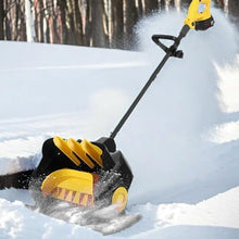 WEIMILOR 21v/4.0AhSnow Thrower, Sweeping Width: 41cm/16.1ln Sweeping Depth: 15cm/5.9ln Cordless Rechargeable Snow Thrower, Snow Sweeper,2xbattery