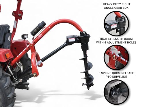 Tool Tuff Model 400 3-Point Tractor Post Hole Digger 12" Auger