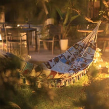 AFPSDLFJDLS Indoor and Outdoor Balconies, Swings, Vintage Canvas Hammocks, Two Person Leisure
