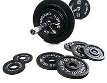 Signature Fitness Olympic Weight Plates & Barbell Set 300LB