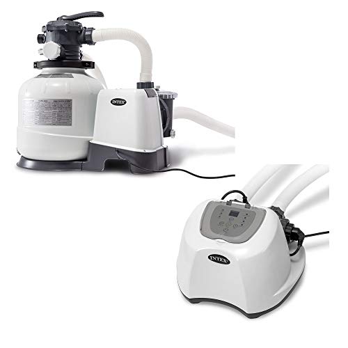 INTEX Krystal Clear 2,800 GPH Sand Filter Pump with QS500 Saltwater System