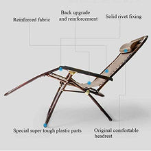 LHDDAGQAX Sun Lounger, Folding Lounge Chair Adjustable Folding Deck Chair Portable Breathable Zero Gravity Chair Outdoor Patio Garden Beach Pool Patio
