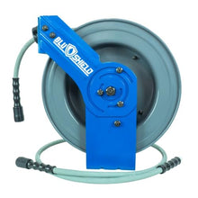 BluShield PWR1450-NM22-AIO Rubber Pressure Washing Hose Reel 1/4" x 50' (SA - HD) with 6' Lead-in-Hose – All-in-One Durable Commercial Grade Pressure Washer Hose System