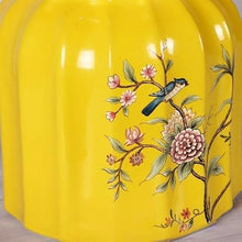 Ceramic Garden Stool Decorative Garden Stools Ceramic Stool Cool Pier Lotus Stool Chinese Classical Home Dressing Stool Shoe Changing Stool Flower Stand Stool Yellow Green Garden Stool Ceramic(B)