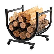 ZXFNVXC Outdoor Fireplace Firewood Rack Log Store Firewood Racks Outdoor Steel Wood Storage Log Store With Wheels Firewood Rack Indoor Fireplace Decorative Partition Shelf