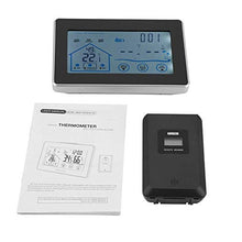 MVUYO Thermometer Gauge Touch Screen Weather Station with Sensor Digital Hygrometer Indoor Outdoor Thermometer Temperature and Humidity Monitor