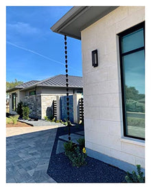 Rain Chains 8.5ft Aluminum Alloy Rain Chains For Downspouts, Rain Catcher Chain For Gutters For Heavy Rain, Rain Chain Petal Temple Drainage Chain Temple Decoration Functional and Decorative for Gutte