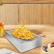 Acivirdde French Fries Dump Station Oil Filters Tray Fried Food Oil Filtering Removable Potato Chips Container Fryer Basket for Kitchen