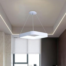 MVNOIRE Modern Simple Aluminum Lampshade Pendant Light LED Source Kitchen Island Decorative Lamp Three-Color Dimmable Indoor Hanging for Dining Room Bedroom