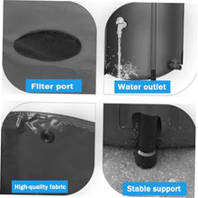 GPDJHRTI Rainwater Barrels, Made of Tough Fabric, with Good Tear Resistance(Black,1000L)