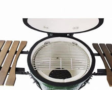 JOSOGO 18 Inch Ceramic Charcoal Grill, Outdoor BBQ Stove with Stainless Steel Rack for Home Patio Camping
