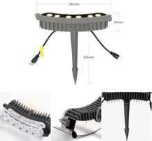 Tree Lights Outdoor Low-Voltage 24V AC Tree Trunk Ring Lights for Gardens, Parks, and Commercial Landscape Lighting