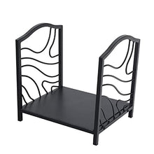 DJVHSRI Metal Firewood Log Holder Black Solid Wrought Iron Firewood Rack Garden Wood Storage Living Room Fireplace Log Burner Accessories,