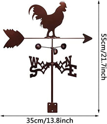 Weathervane Metal for roof Garden Yard Metal Iron Wind Vane Vintage Style Weathervane for Outdoor Iron Roof Garden Outdoor Yard Decoration (#3)