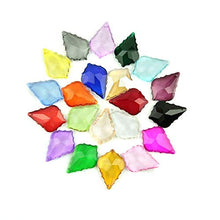 Chandelier Crytal Charming 38mm/50mm Mixed Color Maple Leaf Shape Pendants Crystal Glass Hanging Drop Suncatchers Chandelier Prism Pendants - (Color: 50mm 300pcs)