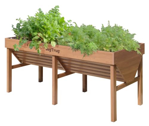 VegTrug Aluminium Medium 1.8m, Teak, 72.2" x 29.9" x 31.5"