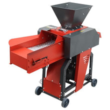 Banfluxion 220V Grass Cutter 6-Blade Hay Cutting and Silk Kneading Integrated Machine with Conveyor Belt 2.2KW Crop Straw Breaker with Air Switch for Hay Cutter and Silk Kneading, 500-1000KG/H