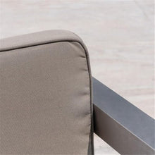 Afuera Living 2 Piece Outdoor Aluminum Loveseat Set Silver