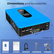 6500W DC 48V SPH6548P UL1741 Split Phase Solar Inverter,120V/240V AC Input/Output (settable),Built-in 2 MPPT, Max.140A Battery Charging,Support Parallel Manufactured by SunGoldPowerCo.,Ltd (6500W 48V)