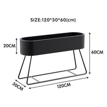 M3b6G8p1 Planter Box Curved Partition Planter Box Flower Trough Rack for Yard Mall Landscape Decor(Medium)