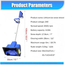 LYJIANGXIN Electric Snow Shovel, 11in Width, 7in Depth Snow Shovel for Driveway, Deck Terrace Sidewalk Step Walk-Behind Snow Blower with Powerful Motor and Adjustable Handle