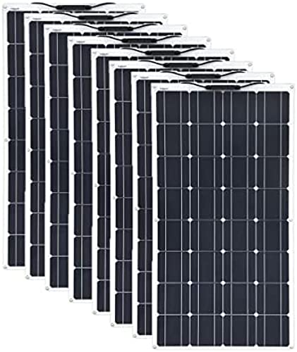JKSVTF Solar Panel Kit,Solar Panel 1000W Solar Panel 16V Flexible Solar Panel Monocrystalline Solar Panel Waterproof Outdoor Solar Charger for