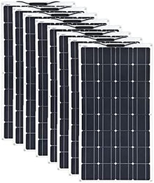 JKSVTF Solar Panel Kit,Solar Panel 1000W Solar Panel 16V Flexible Solar Panel Monocrystalline Solar Panel Waterproof Outdoor Solar Charger for