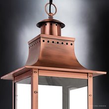 Urban Ambiance Luxury Antique Outdoor Pendant Light Large Rustic Copper 26" H x 12" W