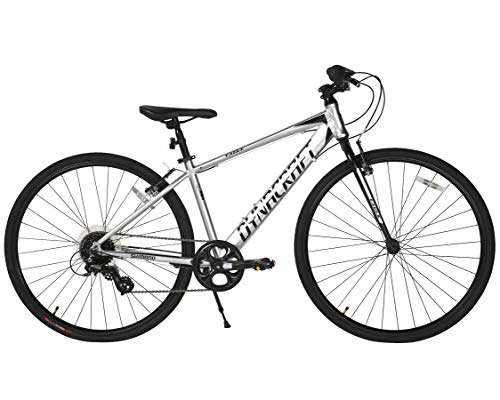 Dynacraft Alpine Eagle 700C 40CM Aluminum Frame Hybrid Bike Silver