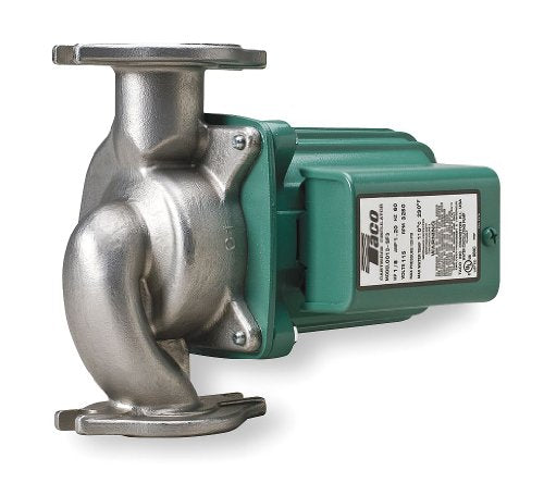 Taco 2400-20S-3P Hot Water Circulator Pump, SS, 1/6HP