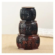 WOAITIANTIAN Vase Stand Miniature Hollow Out Wood Pedestal Vase Potted Base Display Stand(Large)