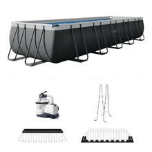 INTEX 26357MZ 20ft x 10ft x 52in Ultra XTR Deluxe Rectangular Above Ground Swimming Pool Set, Includes 1500 GPH Sand Filter Pump, SuperTough Puncture Resistant, Rust Resistant, Easy to Assemble
