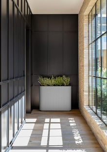 Veradek Demi Series Span Planter - Tall and Wide Outdoor Planter with Shelf
