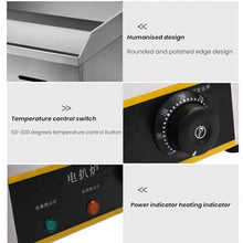 XQZMZSCP 2900W 21.6Inch Commercial Electric Griddle Flat Top Grill Hot Plate BBQ Non-Stick Flat Large Countertop Griddle Adjustable Thermostatic Control