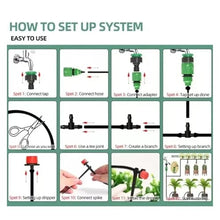Ship Accessories 60M Drip Irrigation System Plant Watering Set Watering Kits Adjustable Drippers for Irrigation Micro Irrigation Accessories