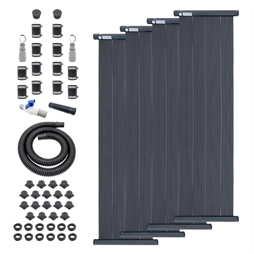 SolarPoolSupply Ultimate Solar Heater for Above Ground Pools - Includes 4 High-Performance Solar Panels & Mounting Hardware