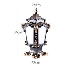 Outdoor Wall Lights, Strong Durable European Retro 2-Heads Lawn Garden Waterproof Outdoor Floor Lamp High E27 Pole Lamp Traditional Victoria Landscape Street Lamp Lawn Garden Pathway Lighting Landscap