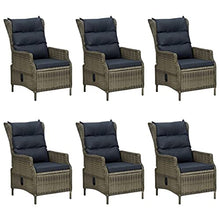 AMBERARD Patio Dining Set Set of 6 Brown Furniture Set