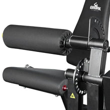 Gronk Fitness Leg Extension & Curl Machine - Adjustable Plate Loaded Bench