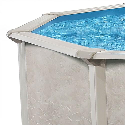 Aquarian Phoenix Round Steel Frame Above Ground Swimming Pool Gray