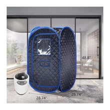 900W 2L Portable Folding Personal Steam Sauna Tent Set Remote Control