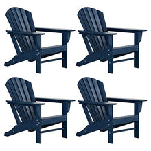 WestinTrends Dylan Outdoor Adirondack Chair (Set of 4), Navy Blue