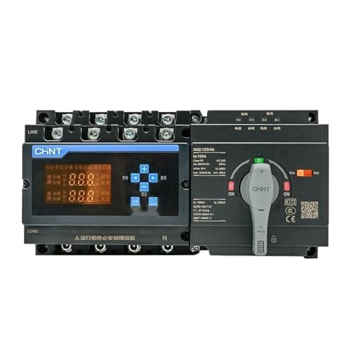 1PCS 100A 250A 300A 4P NXZ-125/4A ATS Dual Power Automatic Transfer Switch Single Three-Phase(NXZ-100A)