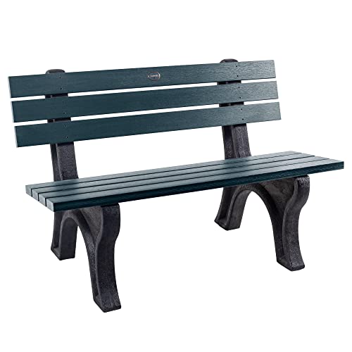 highwood Aurora Traditional 4 ft. Park Bench, Federal Blue