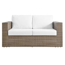 Modway Convene Outdoor Synthetic Rattan Loveseat White