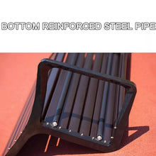 TBLOTYD Outdoor Garden Bench, Black Metal Frame Patio Seat, Multi-Functional Bench for Park & Garden, & Stylish Outdoor Furniture, Perfect for Relaxation & Gatherings